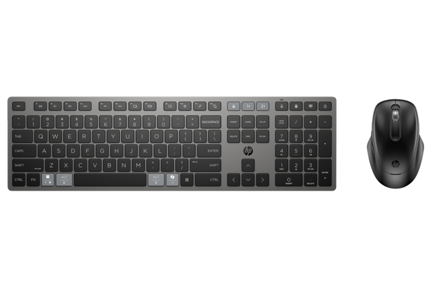 HP 720 Multi-Device Rechargeable Wireless Keyboard & Mouse | Nightfall Black