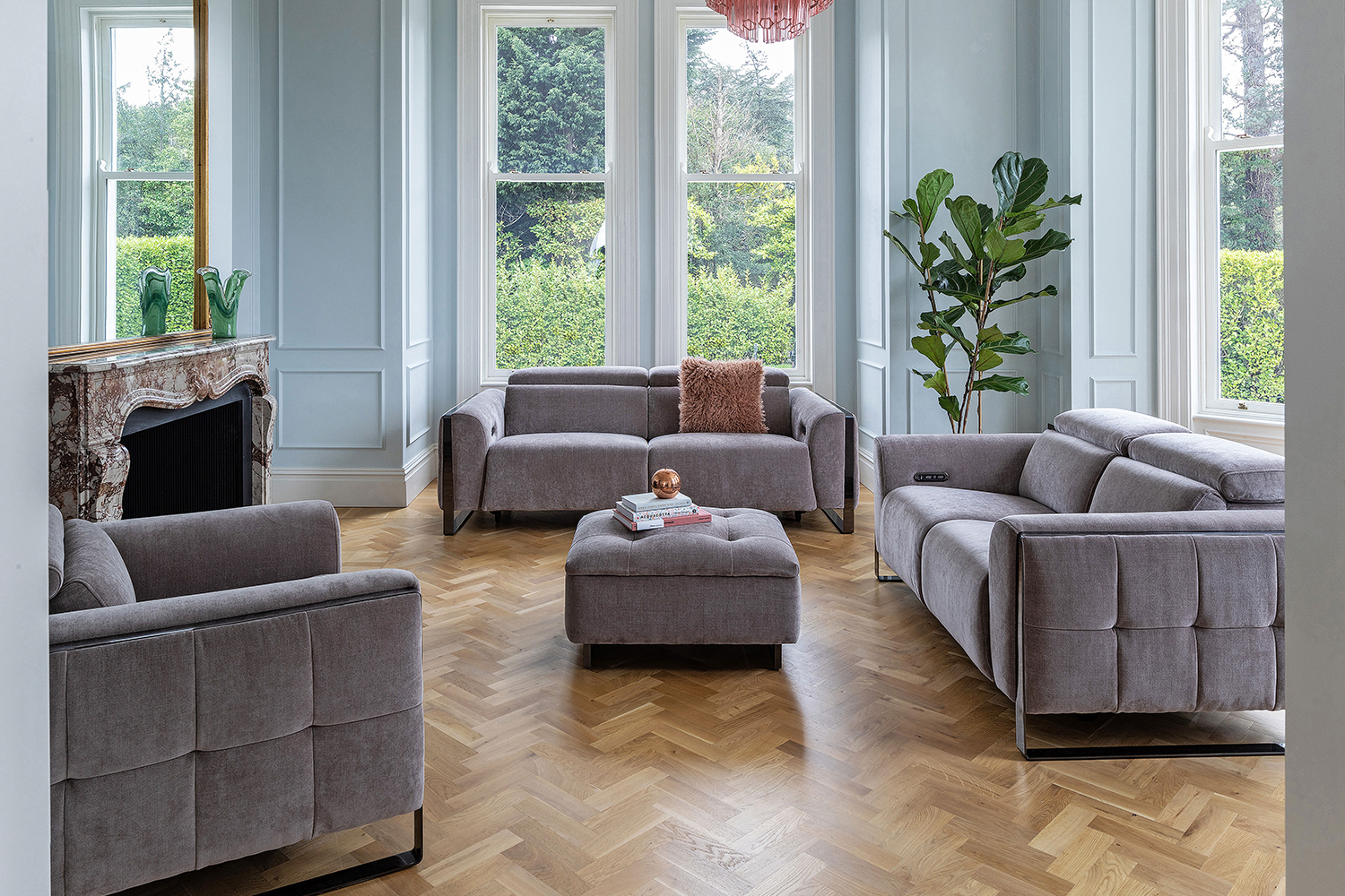 Cruz Armchair | Power Recliner | Fabric | Nutmeg