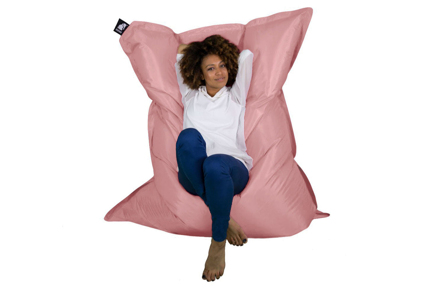 Elephant Jumbo Classic Nylon Bean Bag | Pastel Pink
