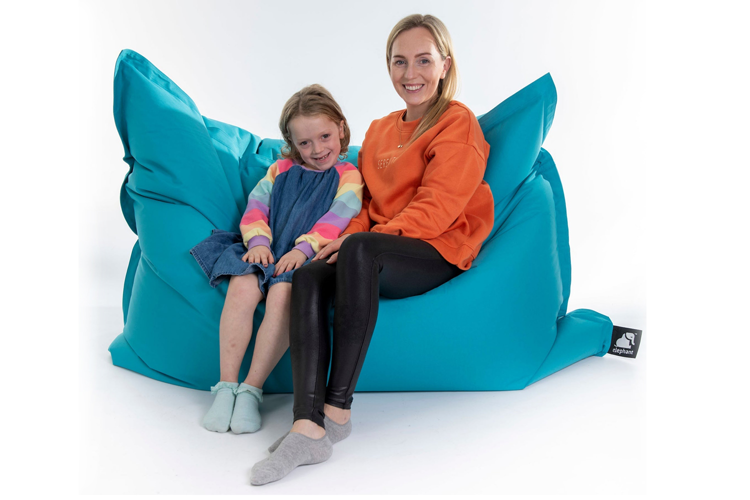 Elephant Jumbo Classic Nylon Bean Bag | Ocean Turquoise