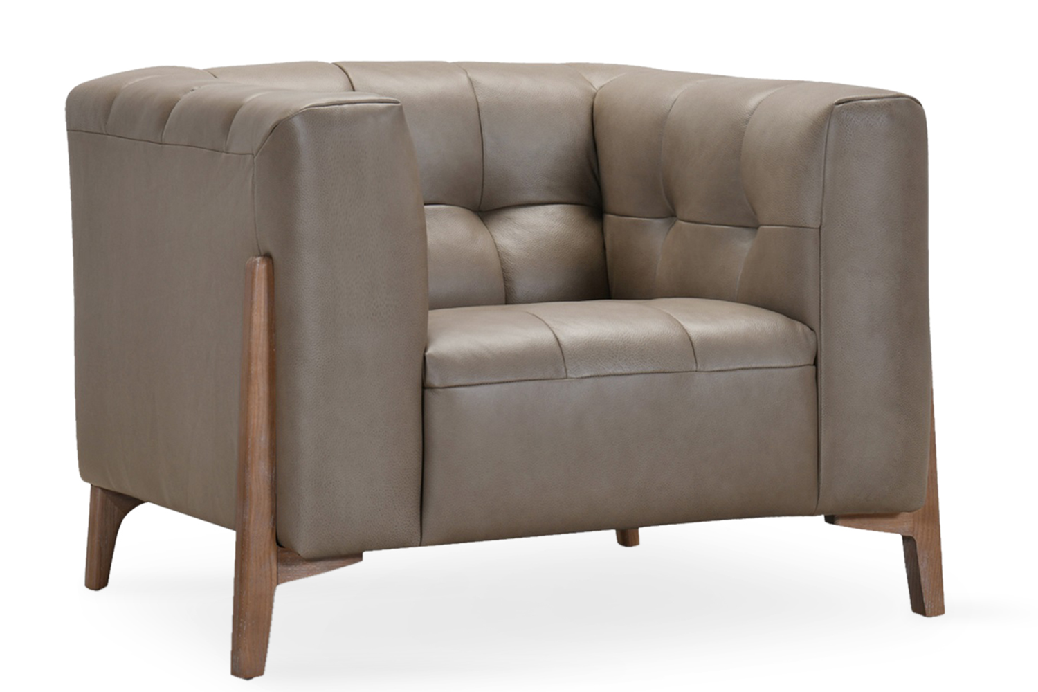 Rose Armchair | Leather | Mushroom