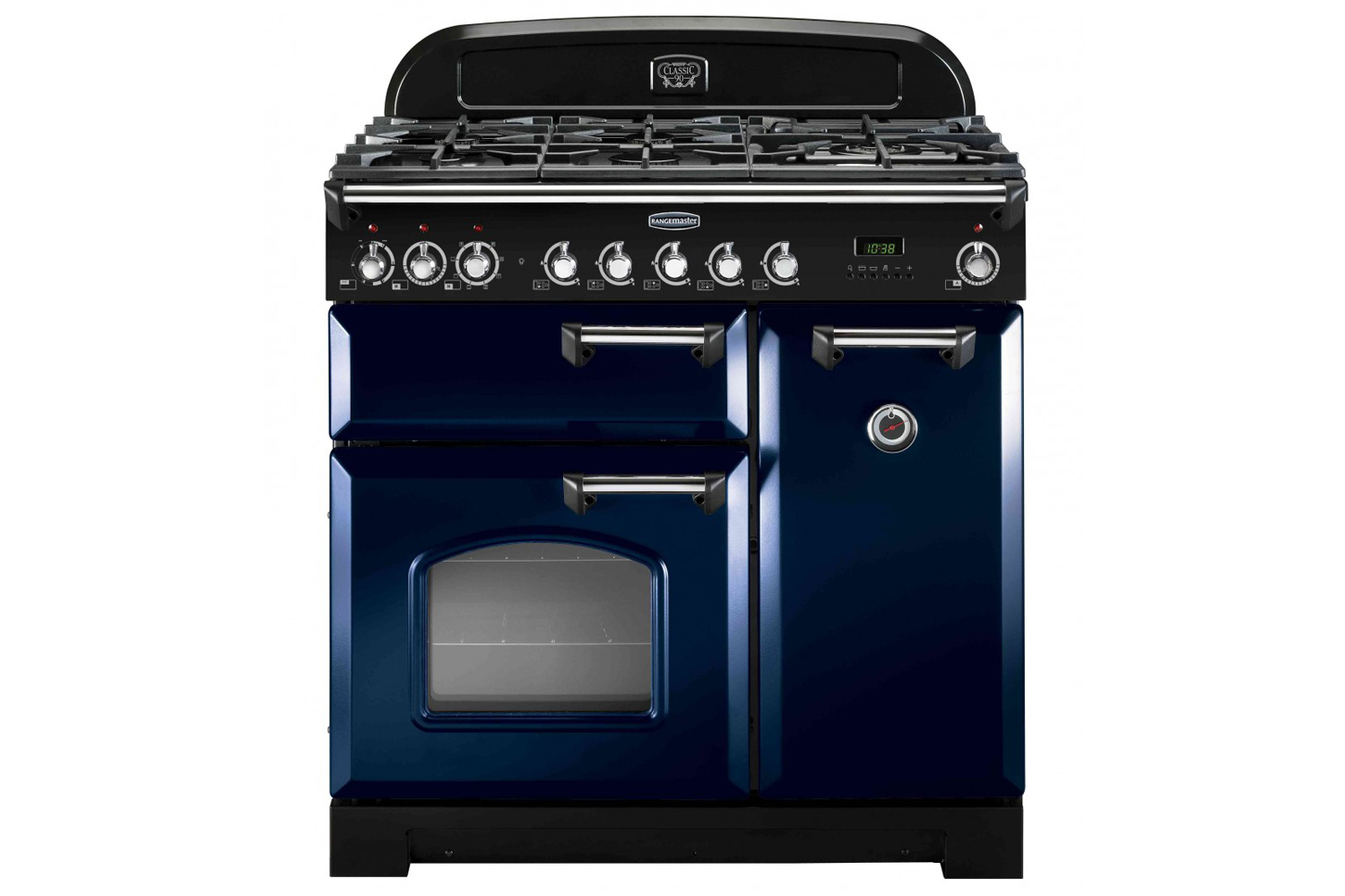 Rangemaster Classic Deluxe 90cm Dual Fuel Range Cooker | CDL90DFFRB/B ...