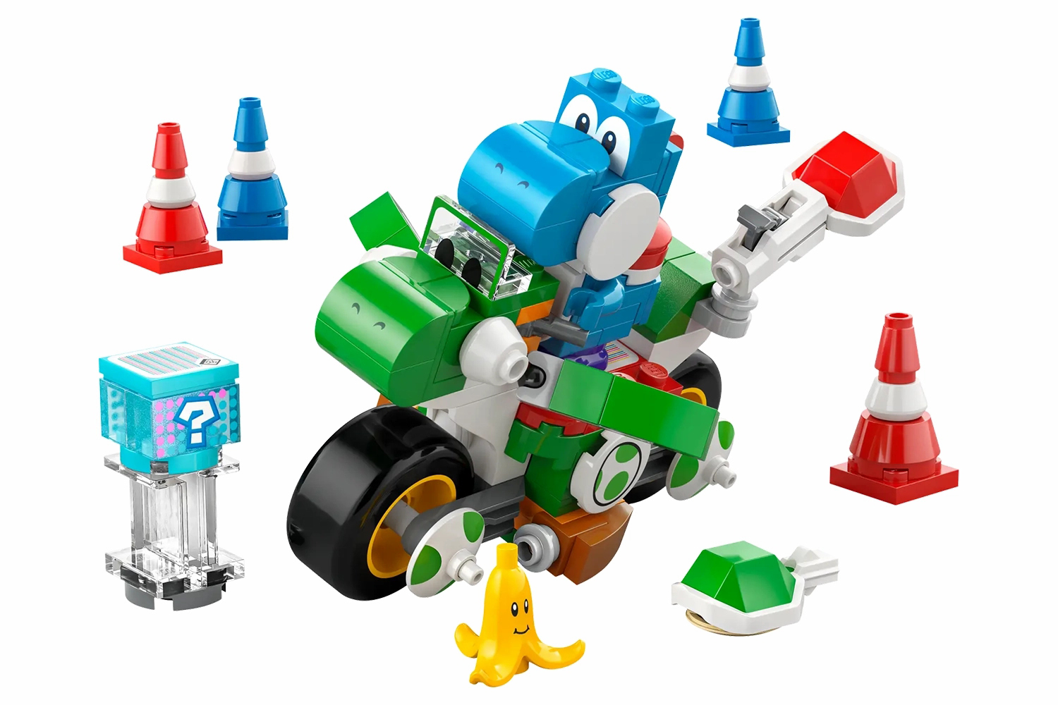 Lego Mario Kart Yoshi Bike Building Toy Set