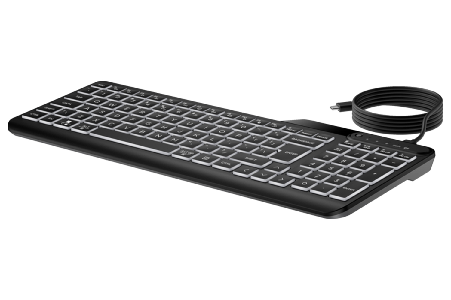 HP 400 Backlit Wired Keyboard | Black