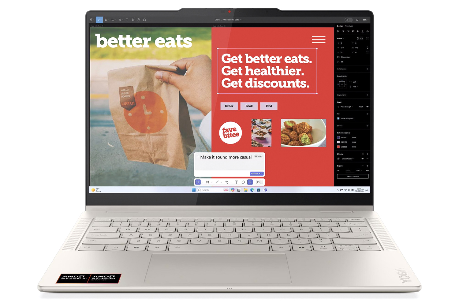 Lenovo Yoga 7 14AKP10 14" AMD Ryzen 5 | 24GB | 1TB | Seashell