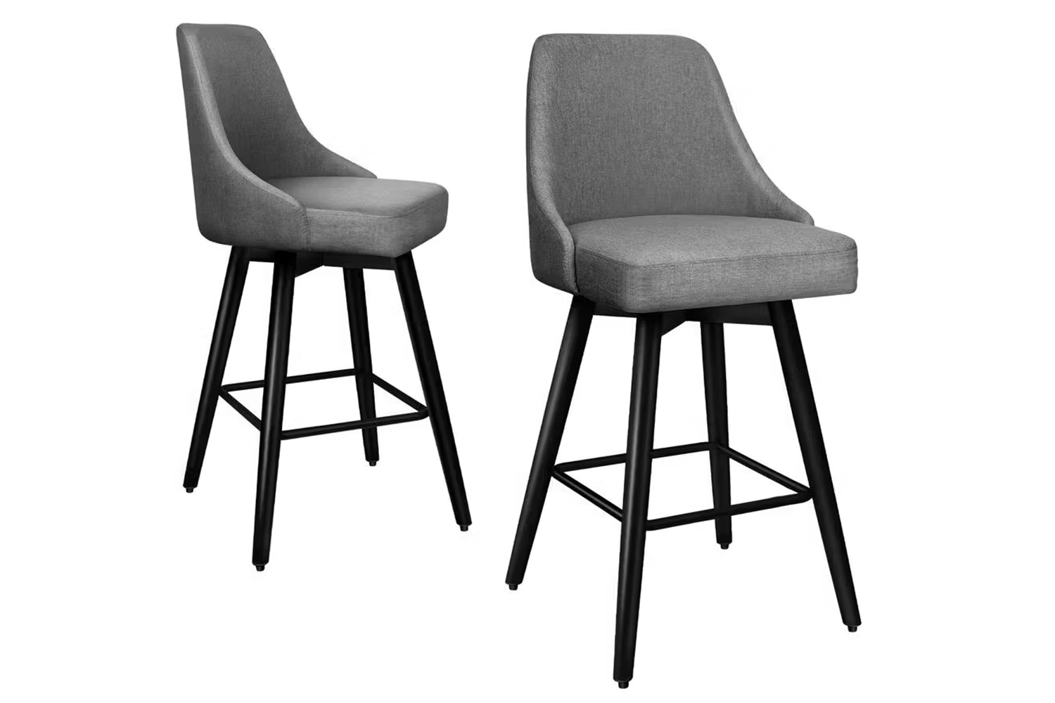 Alfordson Bar Stool | Grey | Set of 2