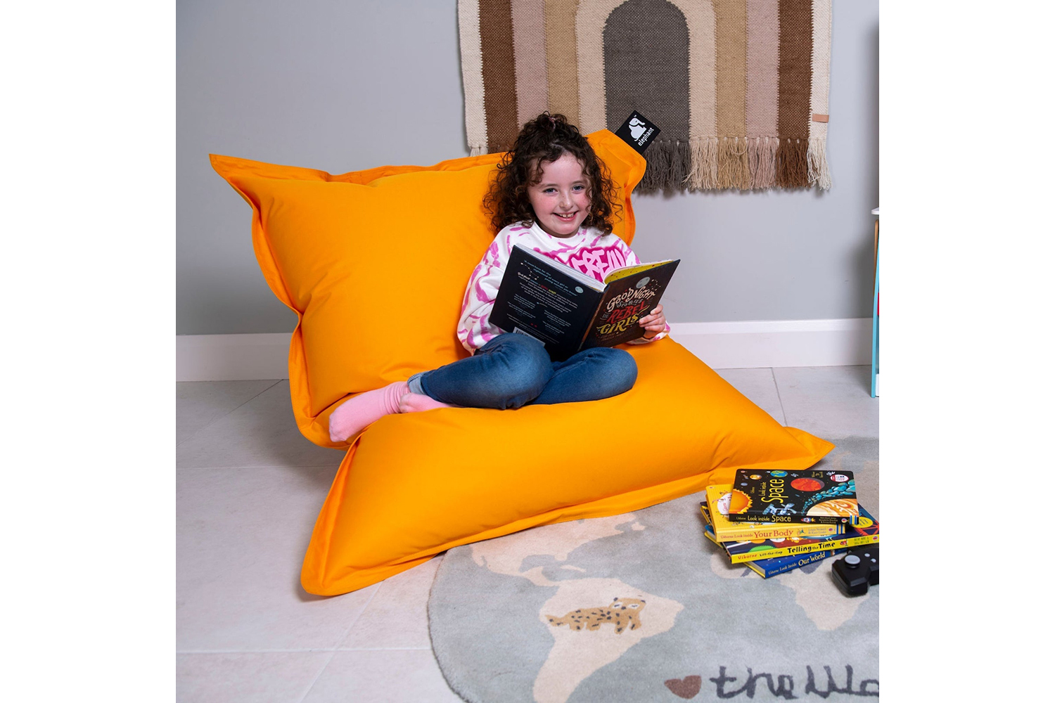 Elephant Junior Bean Bag | Zesty Orange