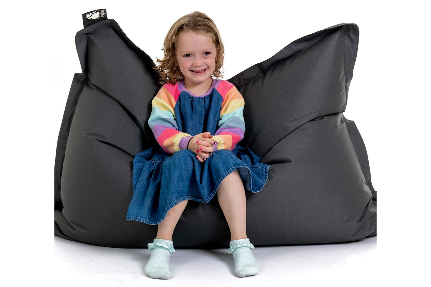 Elephant Junior Bean Bag | Smoke Grey