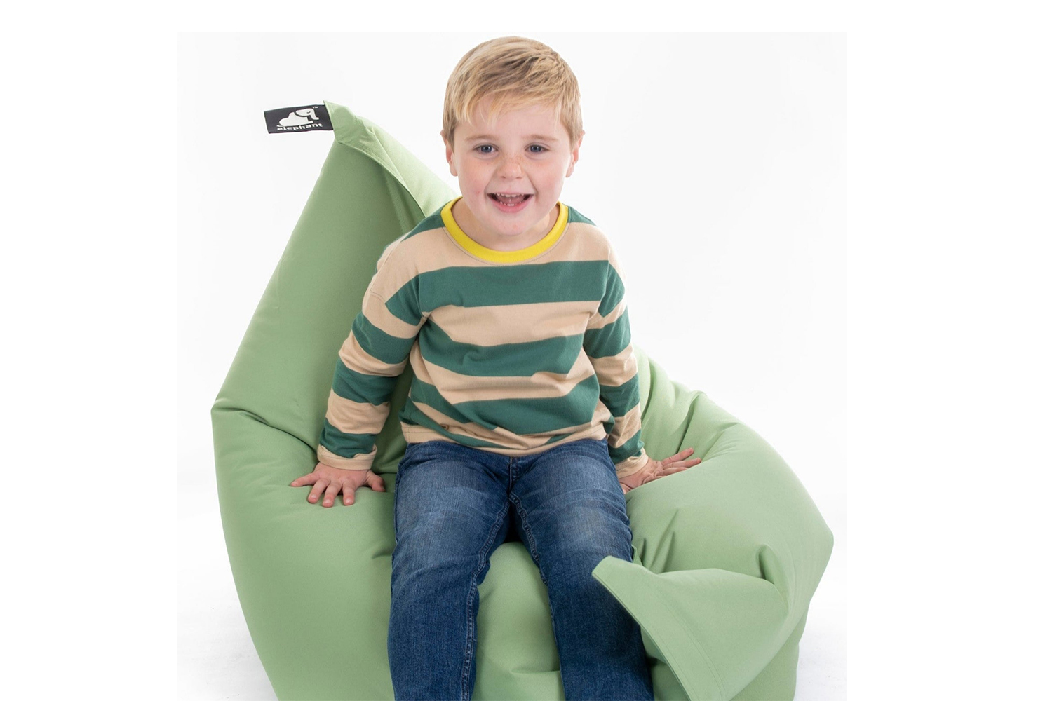 Elephant Junior Classic Nylon Bean Bag | Sage Green