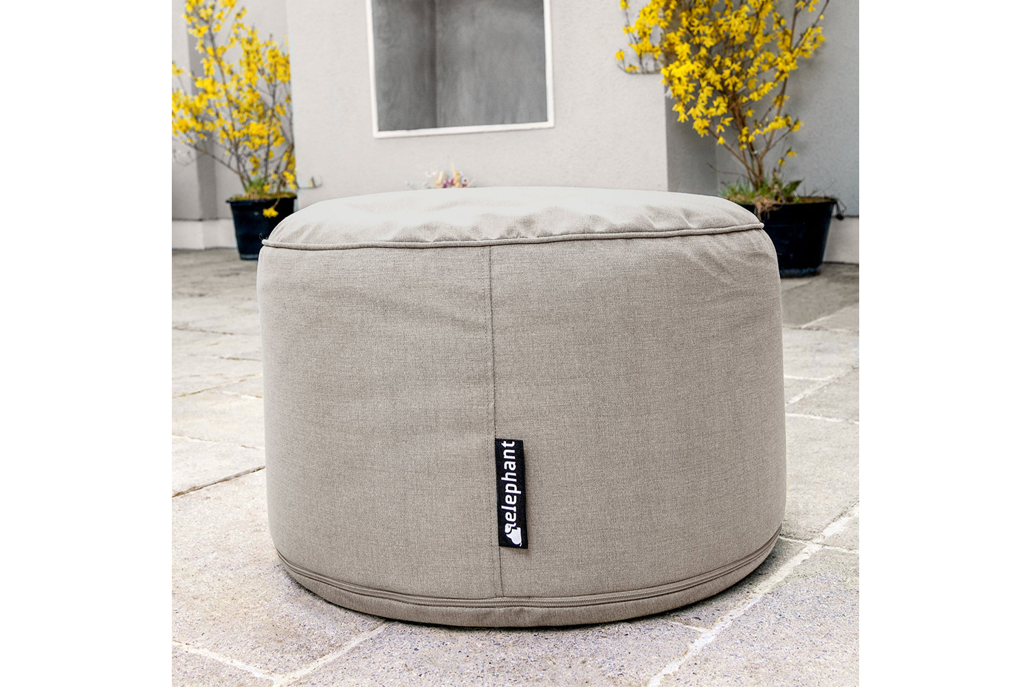 Elephant Ulko Dot Footstool | Cream