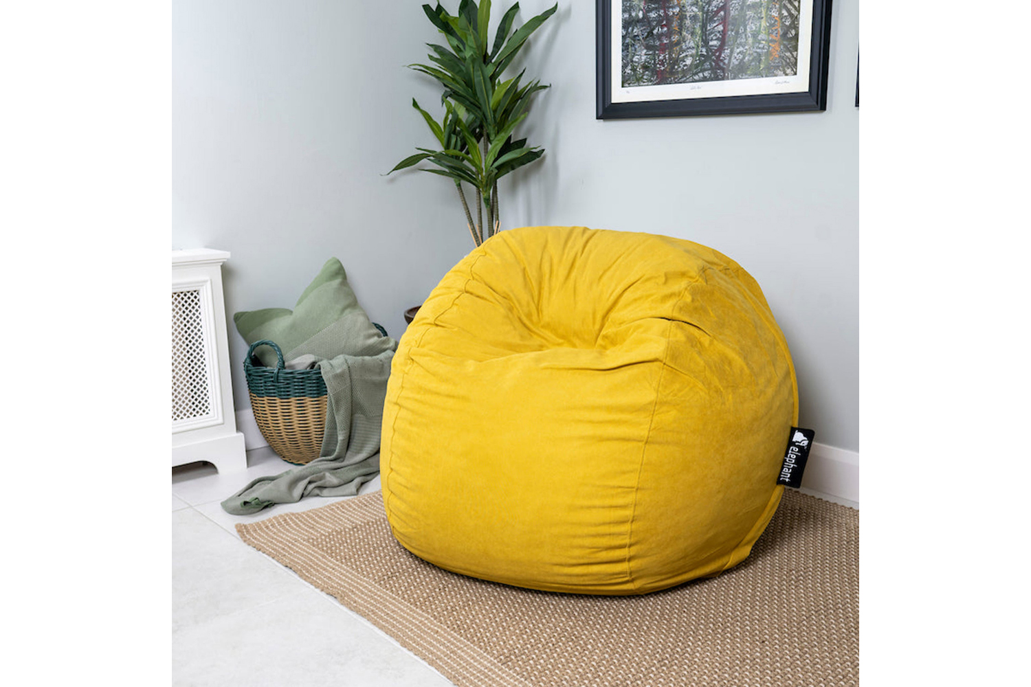 Elephant Kumo Bean Bags | Mustard