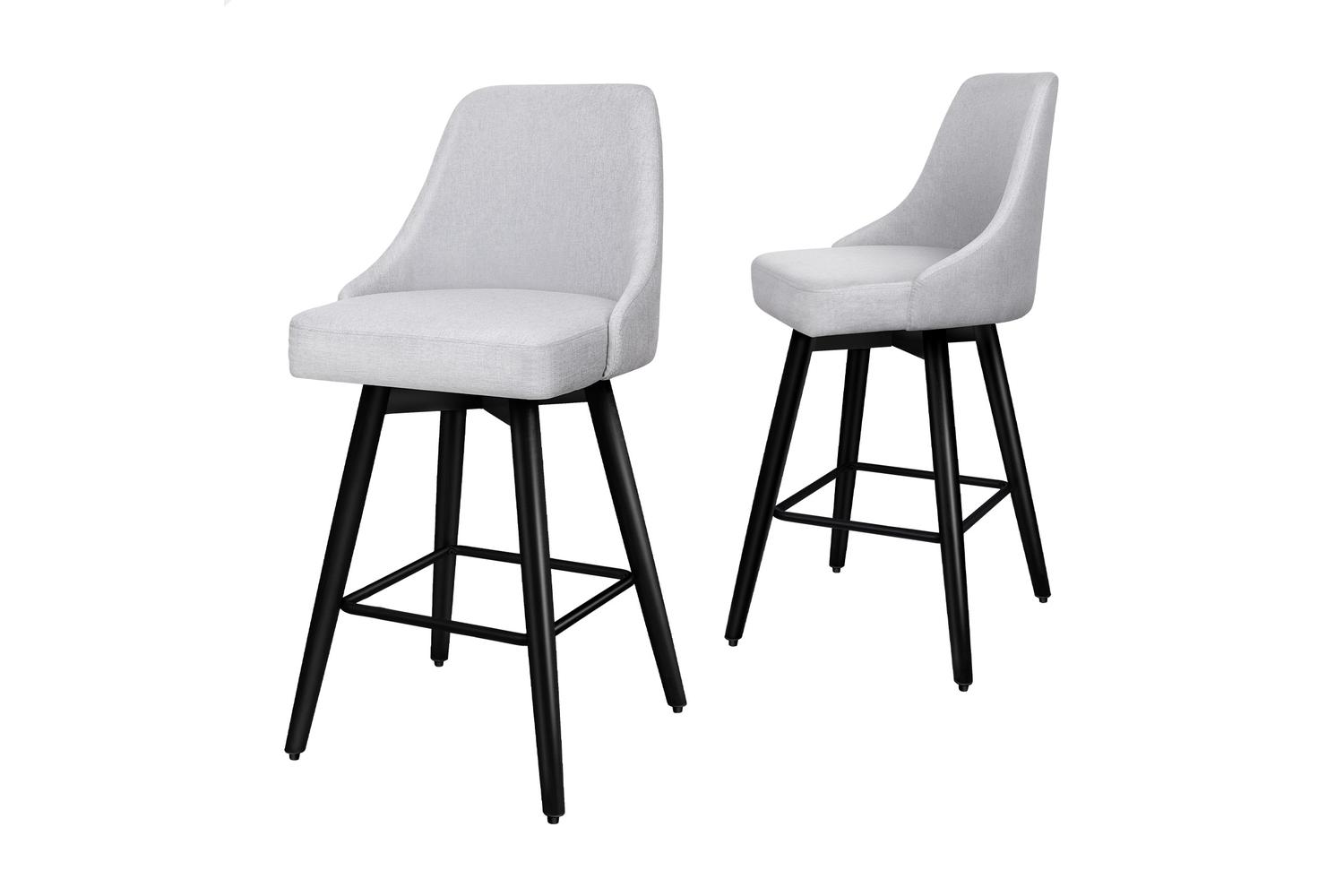 Alfordson Bar Stool | Grey | Set of 2