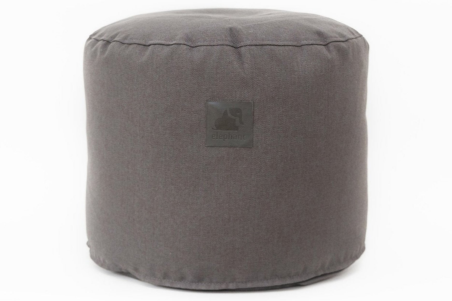 Elephant Fabric Footstool | Charcoal