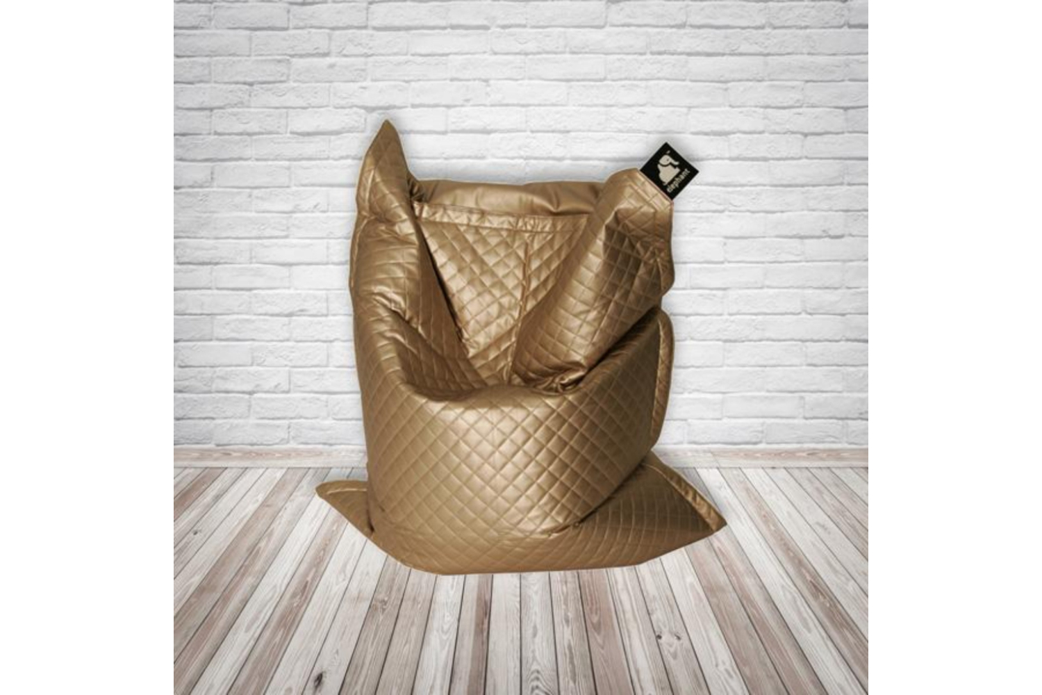 Elephant Junior Quilted Bean Bag | Gold