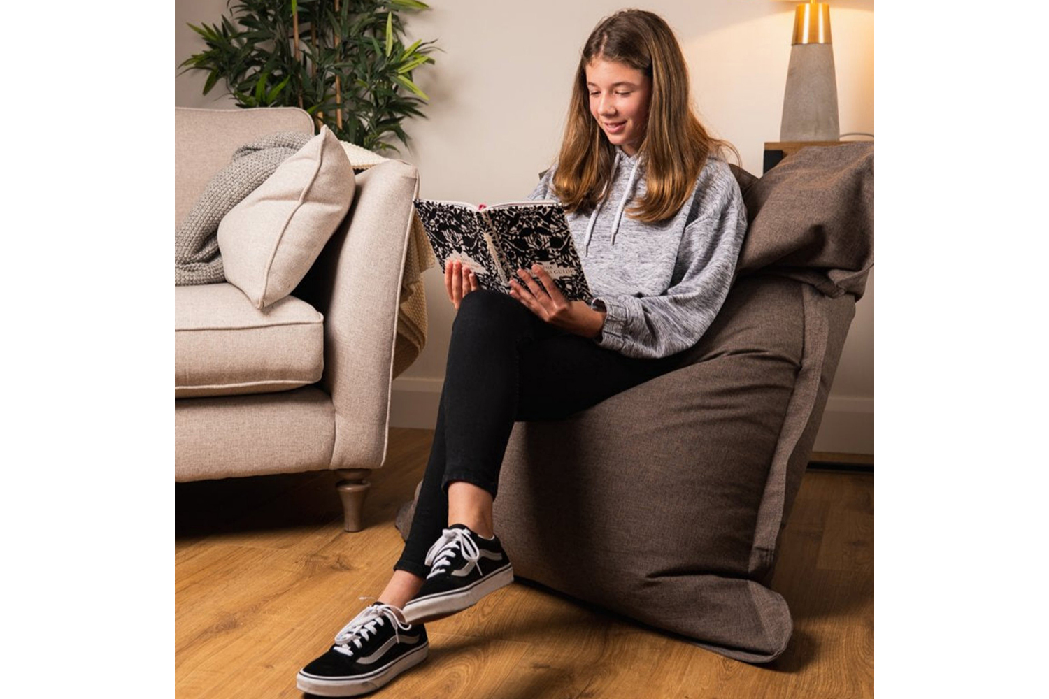 Elephant Junior Fabric Bean Bag | Sand