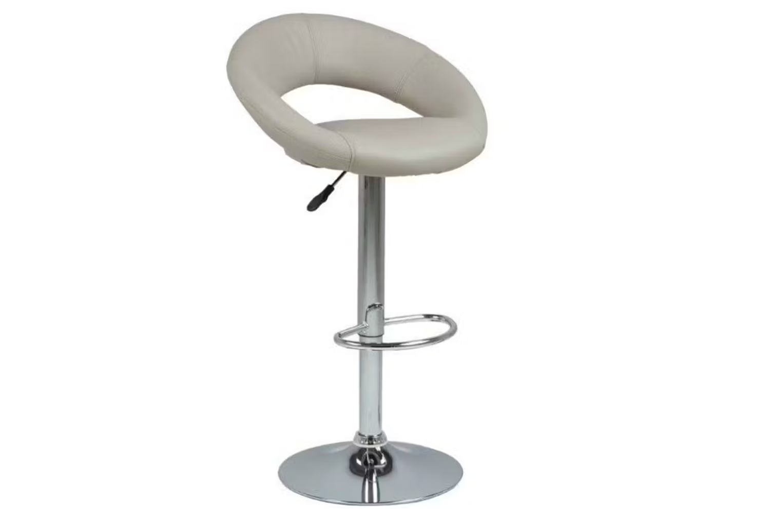 Plump Bar Stool | Swivel | Taupe