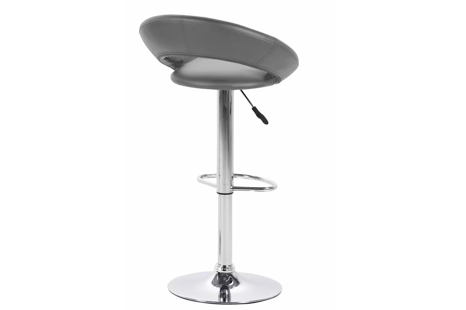 Plump Bar Stool | Swivel | Grey