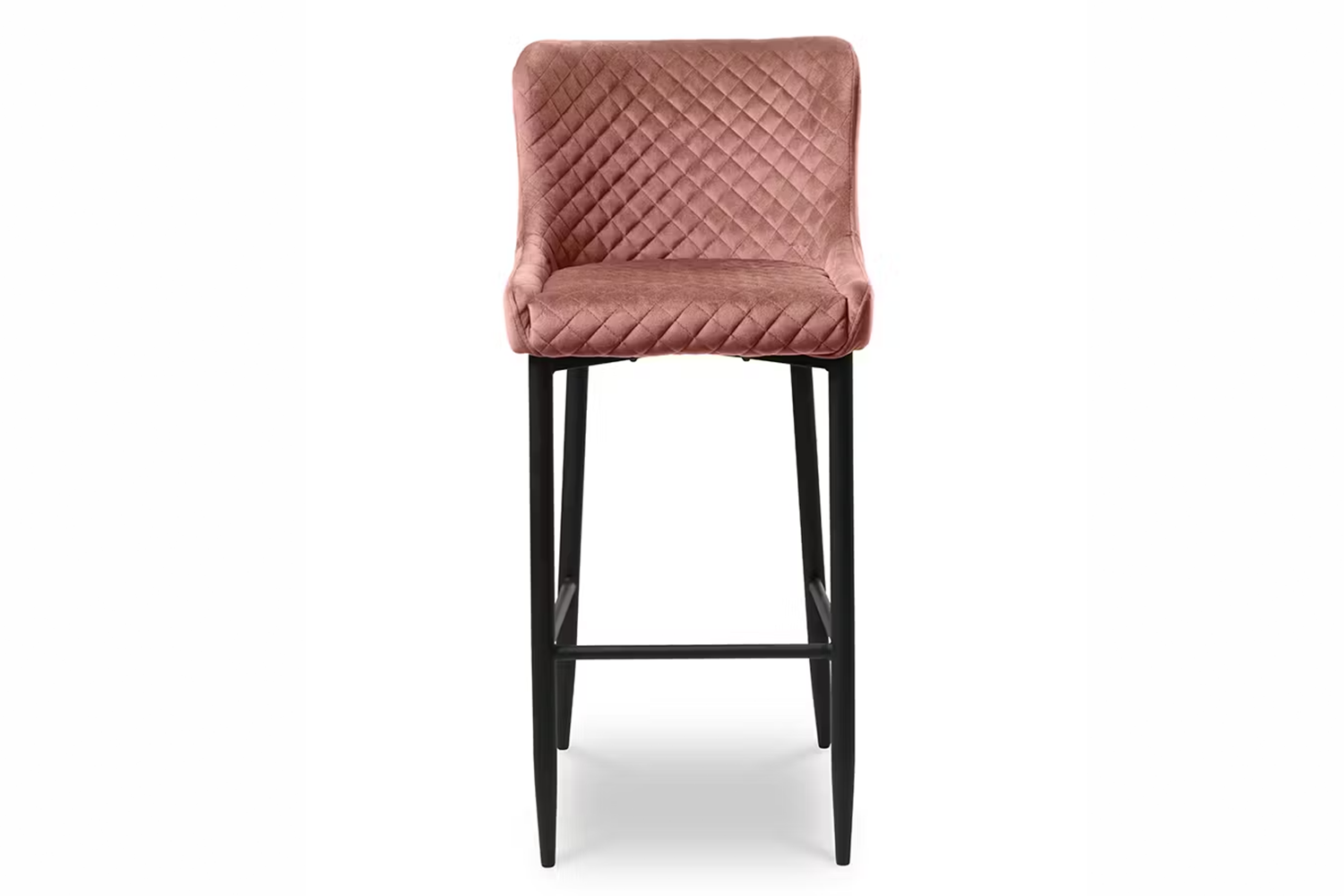 Saxon Bar Stool | Velvet | Blush