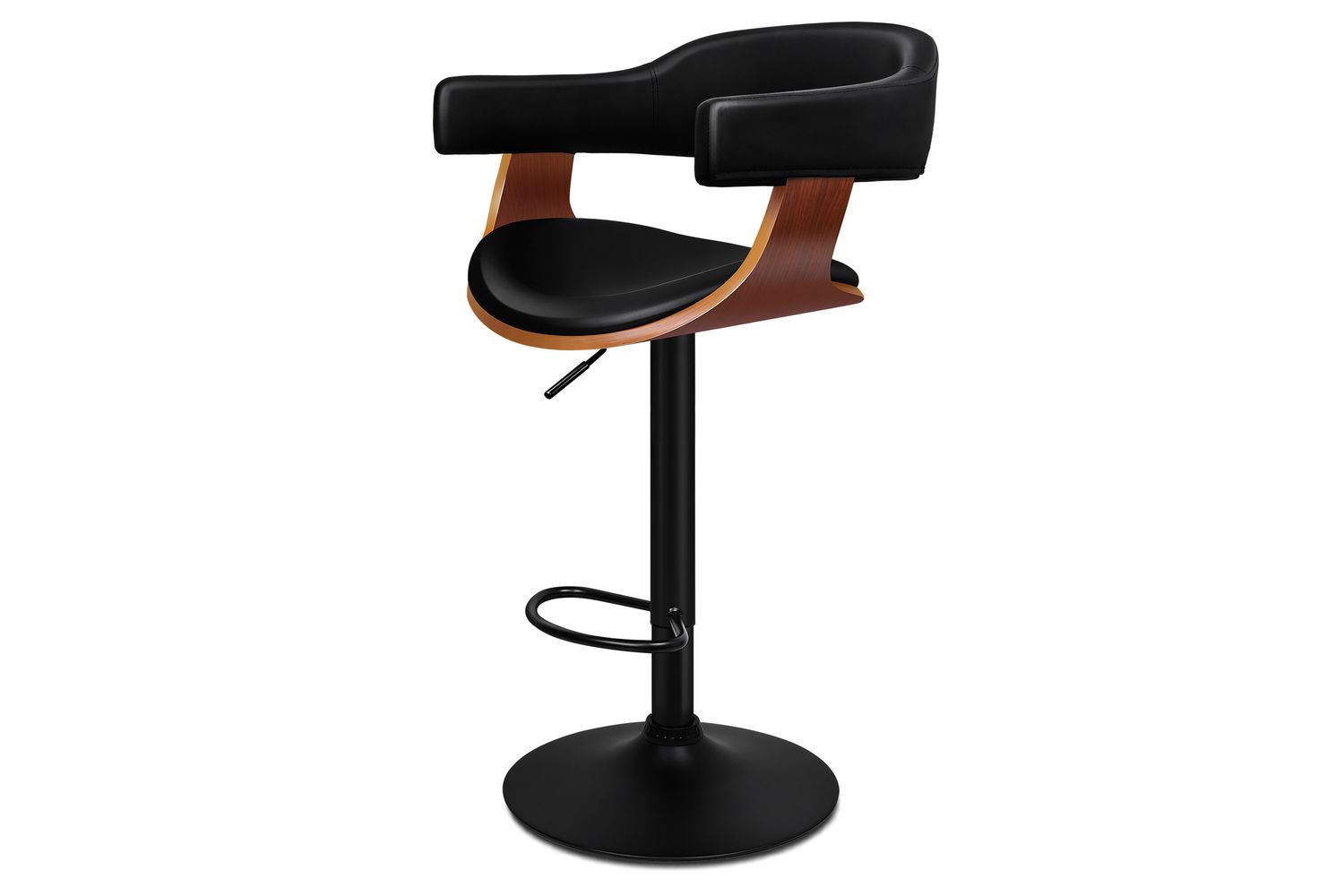 Alfordson Bar Stool | Gas Lift | Black