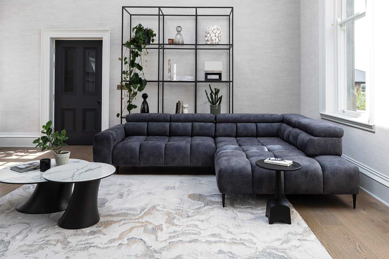 Cassie Chaise Sofa | Power Recliner | Large | Fabric | Colour Options