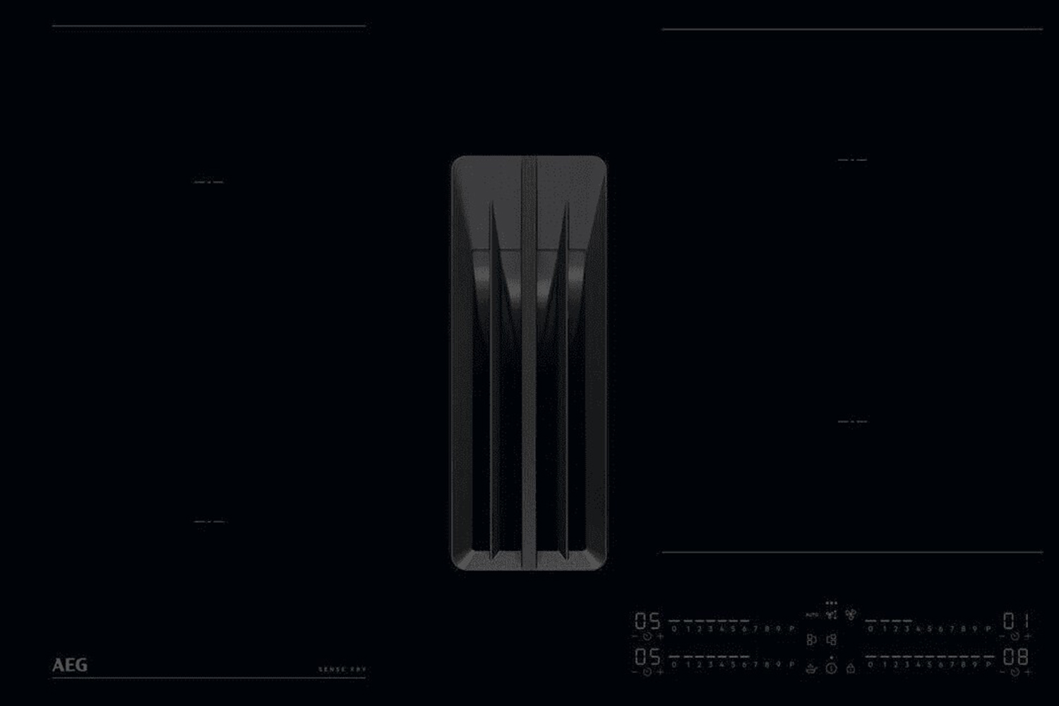 AEG 7000 Series 80cm Built-in Extractor Induction Hob | NCH84C23AB