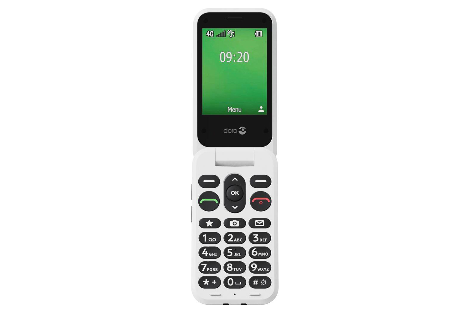 Doro Leva E22 Flip Phone | Black/White
