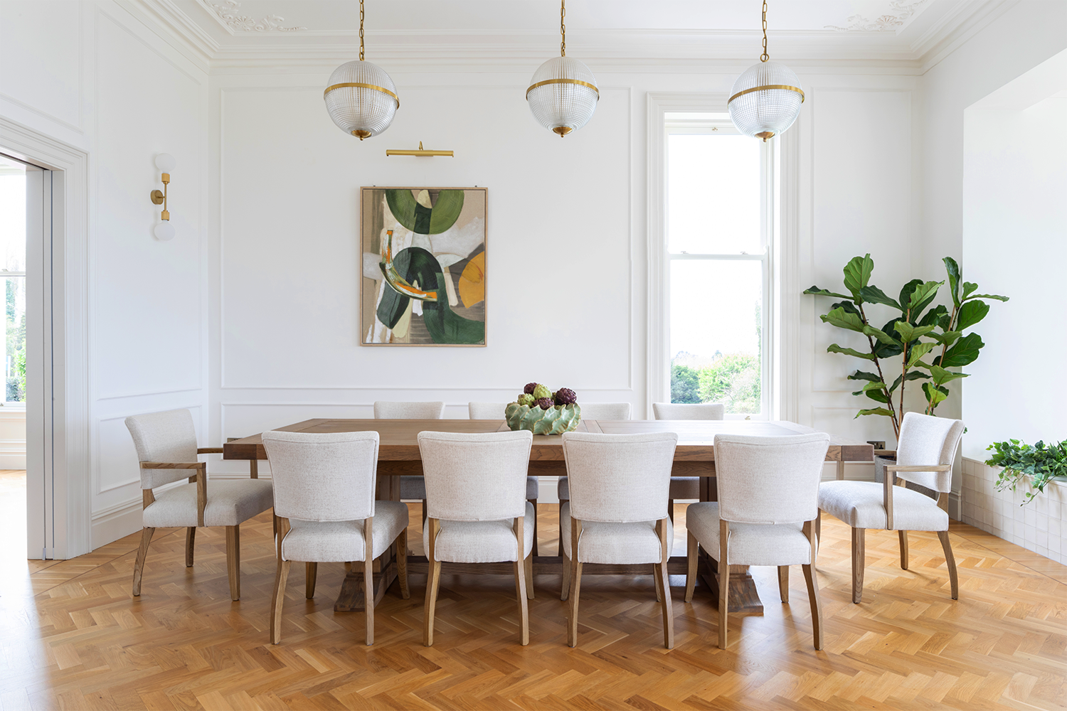 Pryce Carver Dining Chair | Monastery Leg