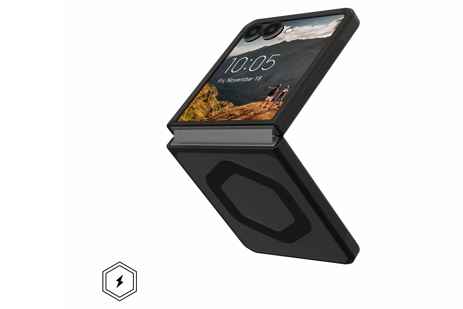 UAG Mouve Samsung Galaxy Z Flip7 Case | Ash