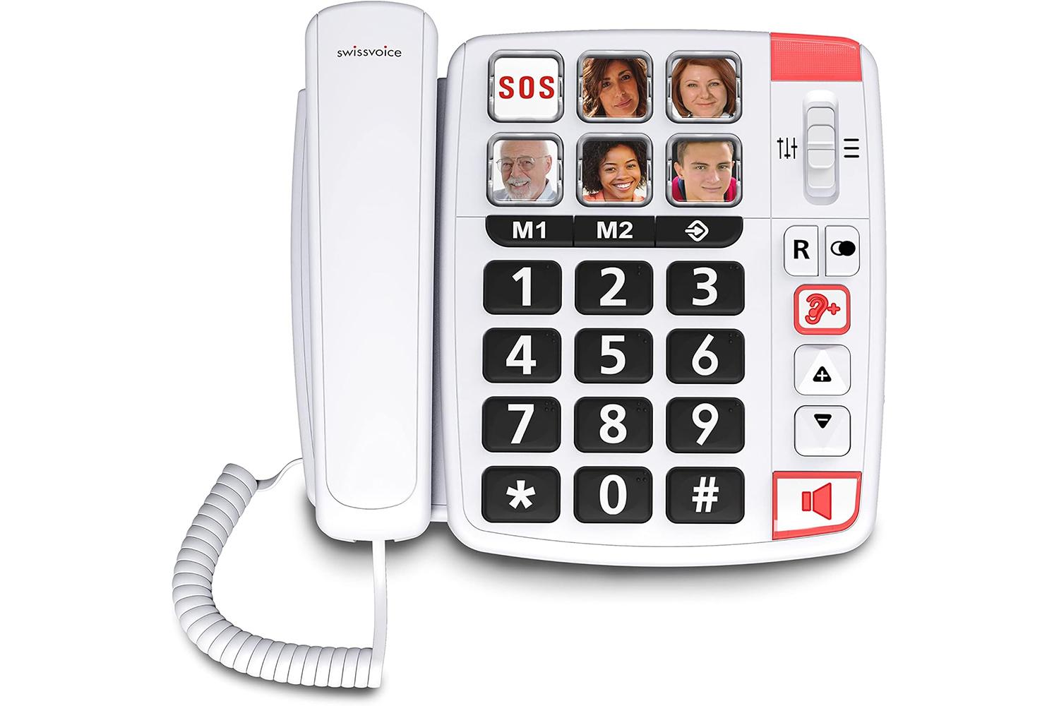 Swissvoice Big Button Corded Phone | Home Phone | ATL1418644 | White
