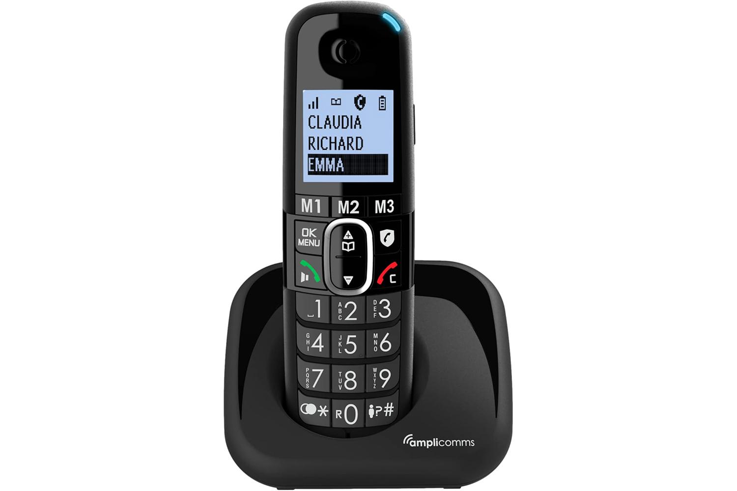 Amplicomms Big Button Cordless Home Phone | Black | ATL1423440
