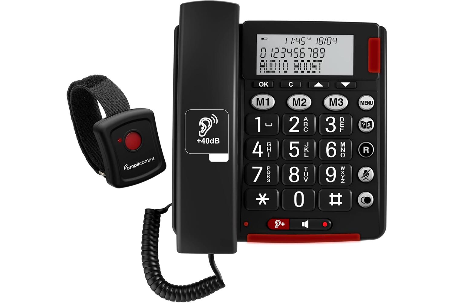 Amplicomms Big Button Phone | Black | ATL1424102