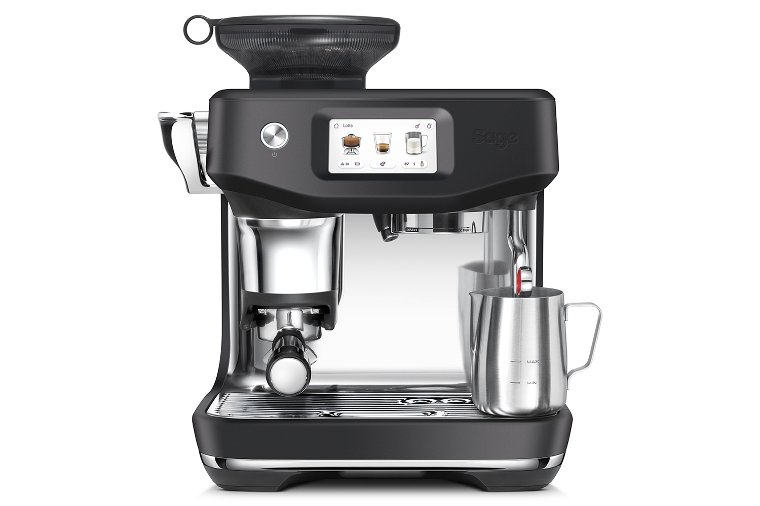 Sage The Barista Touch Impress Bean to Cup Espresso Coffee Machine | SES882BTR4GUK1 | Black Truffle