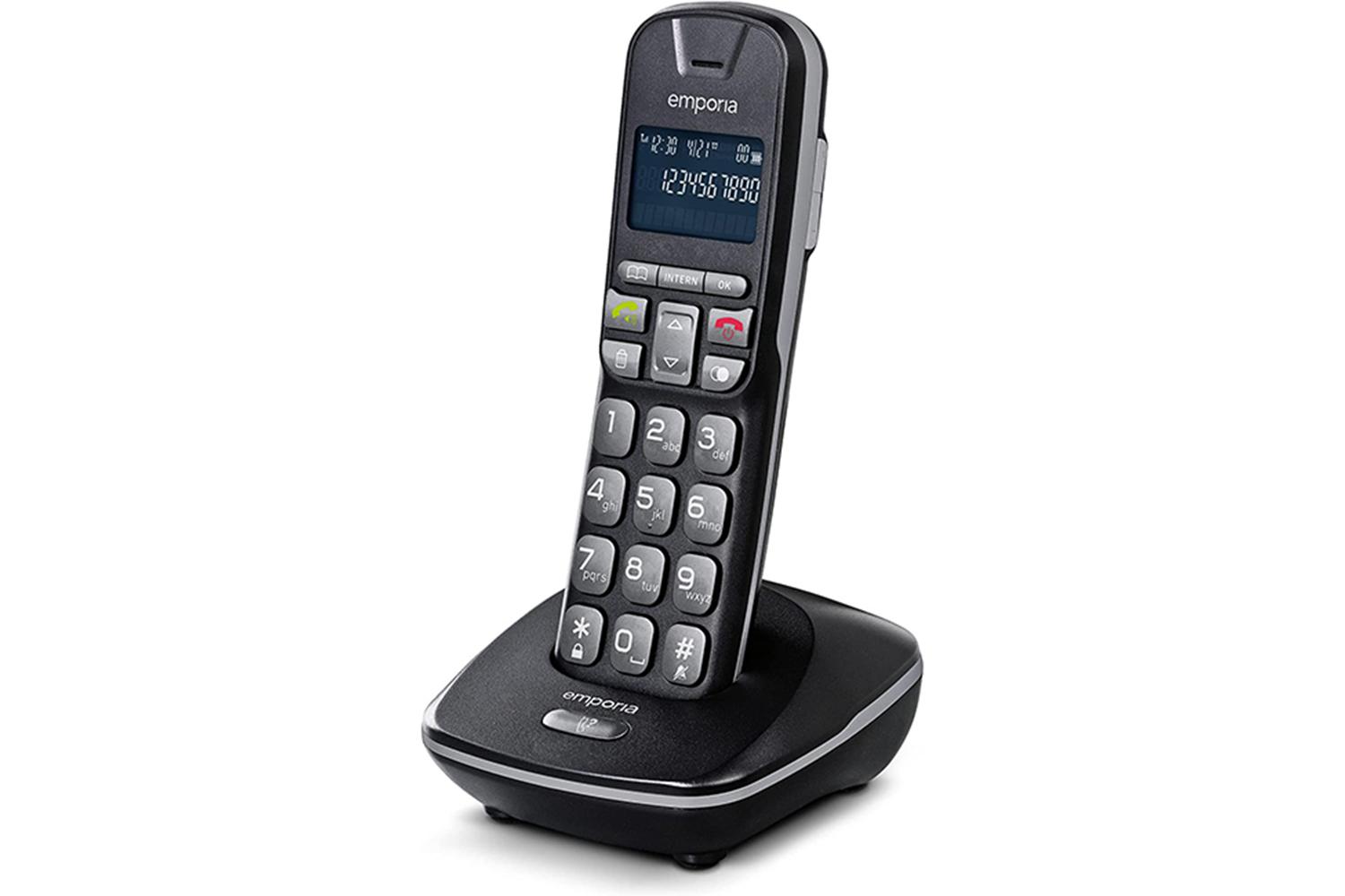 Emporia Cordless Phone | Home Phones | Black | TH-21-UK