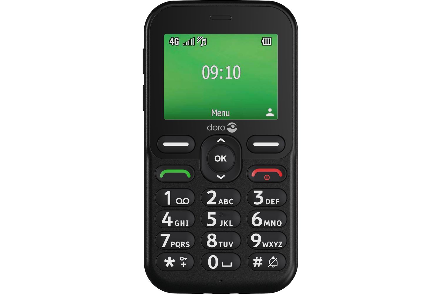 Doro Leva E10 Blk Oemsf | Easy To Use Feature Phone | Hearing Aid Compatible | 4g