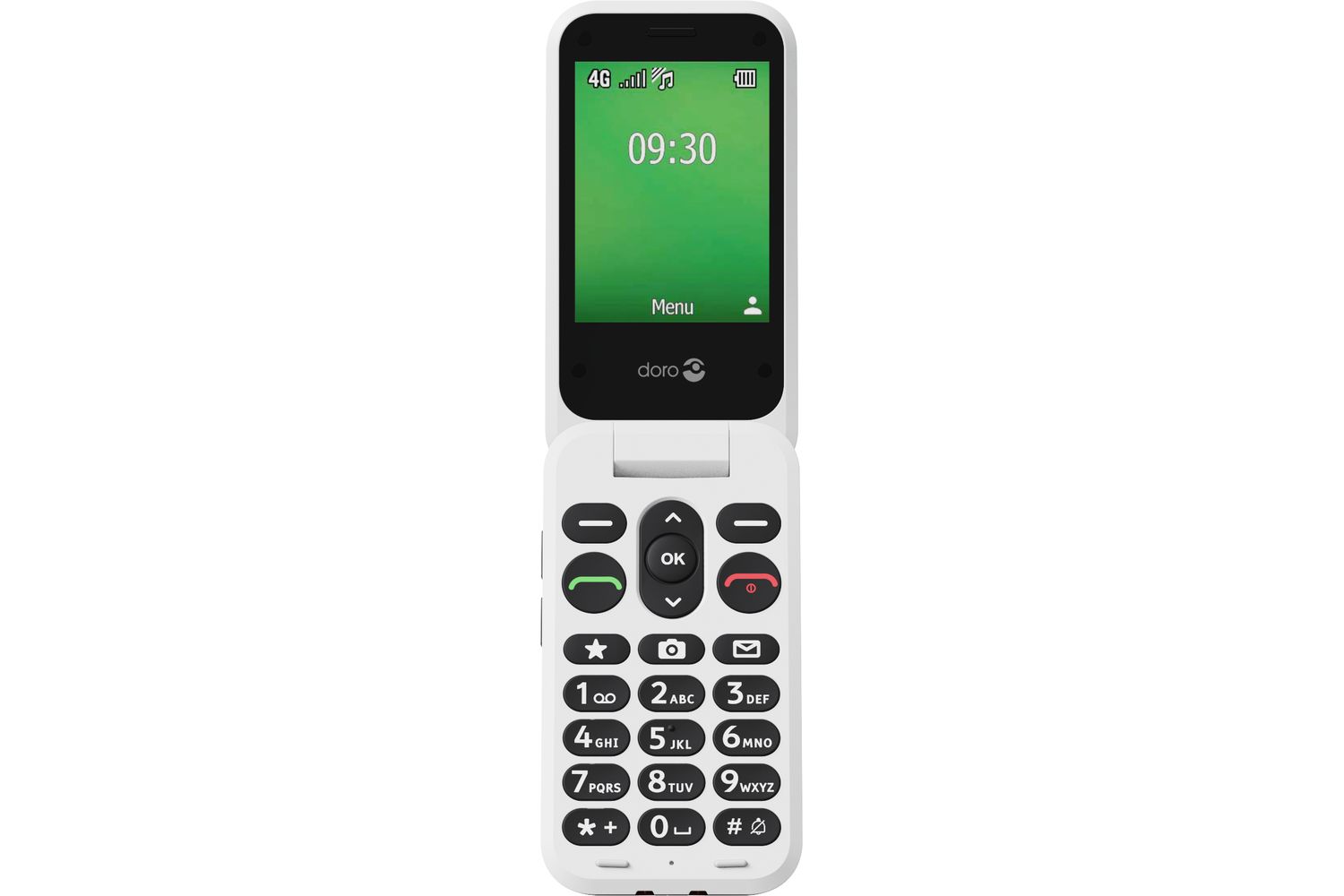 Doro Leva E30 Rdwh Oemsf | Mobile Phone | Large Display | Red & White