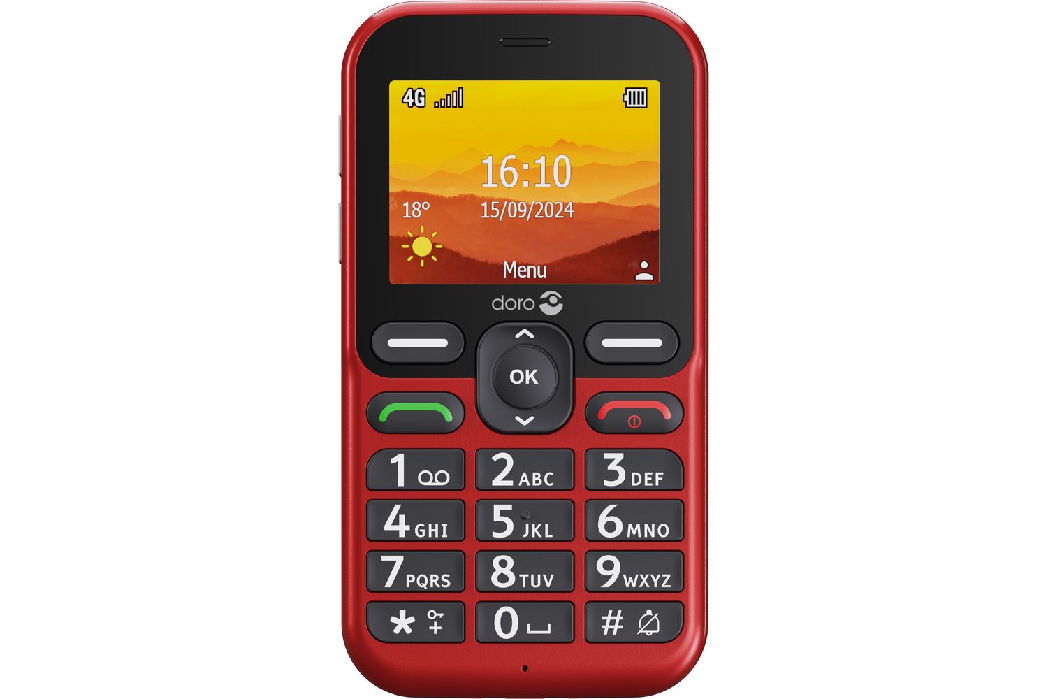 Doro Leva L10 Red Oemsf | Basic 4g Bar Phone