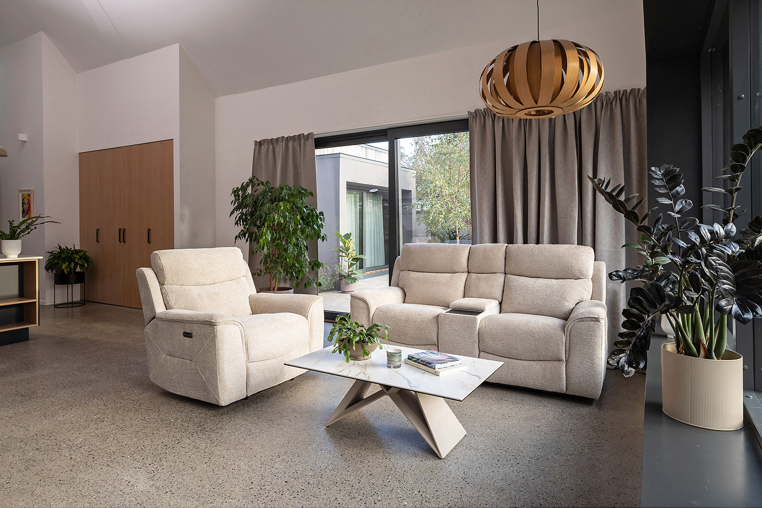 Kent Armchair | Power Recliner | Fabric | Mink