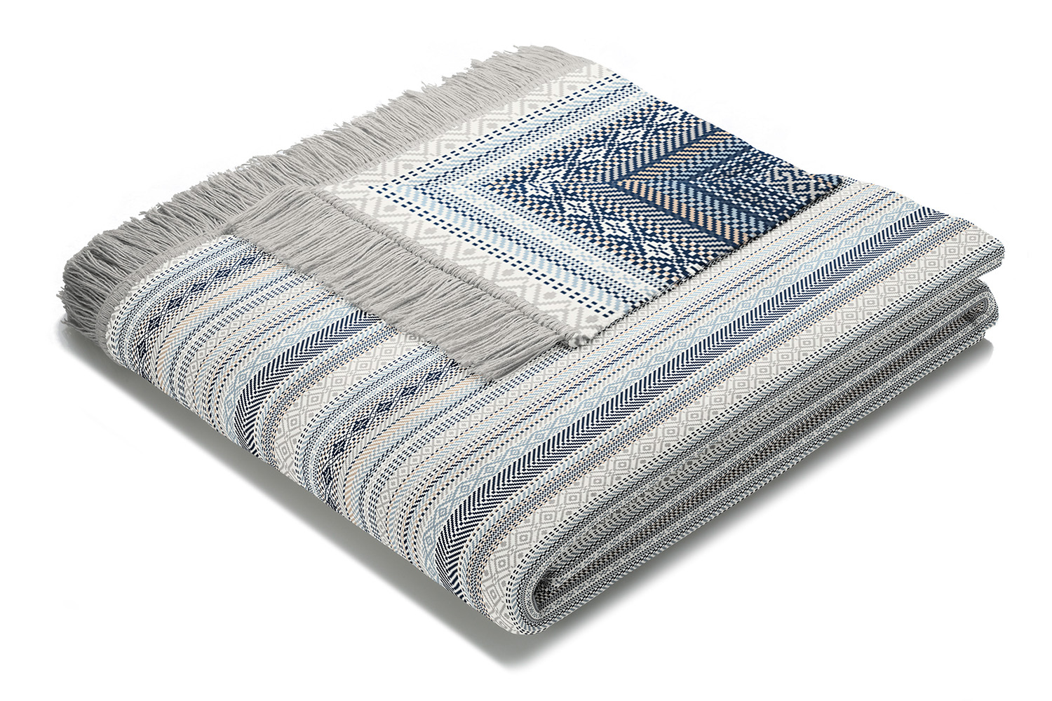 Kian Stripe Blanket | Blue | 140 x 180 cm