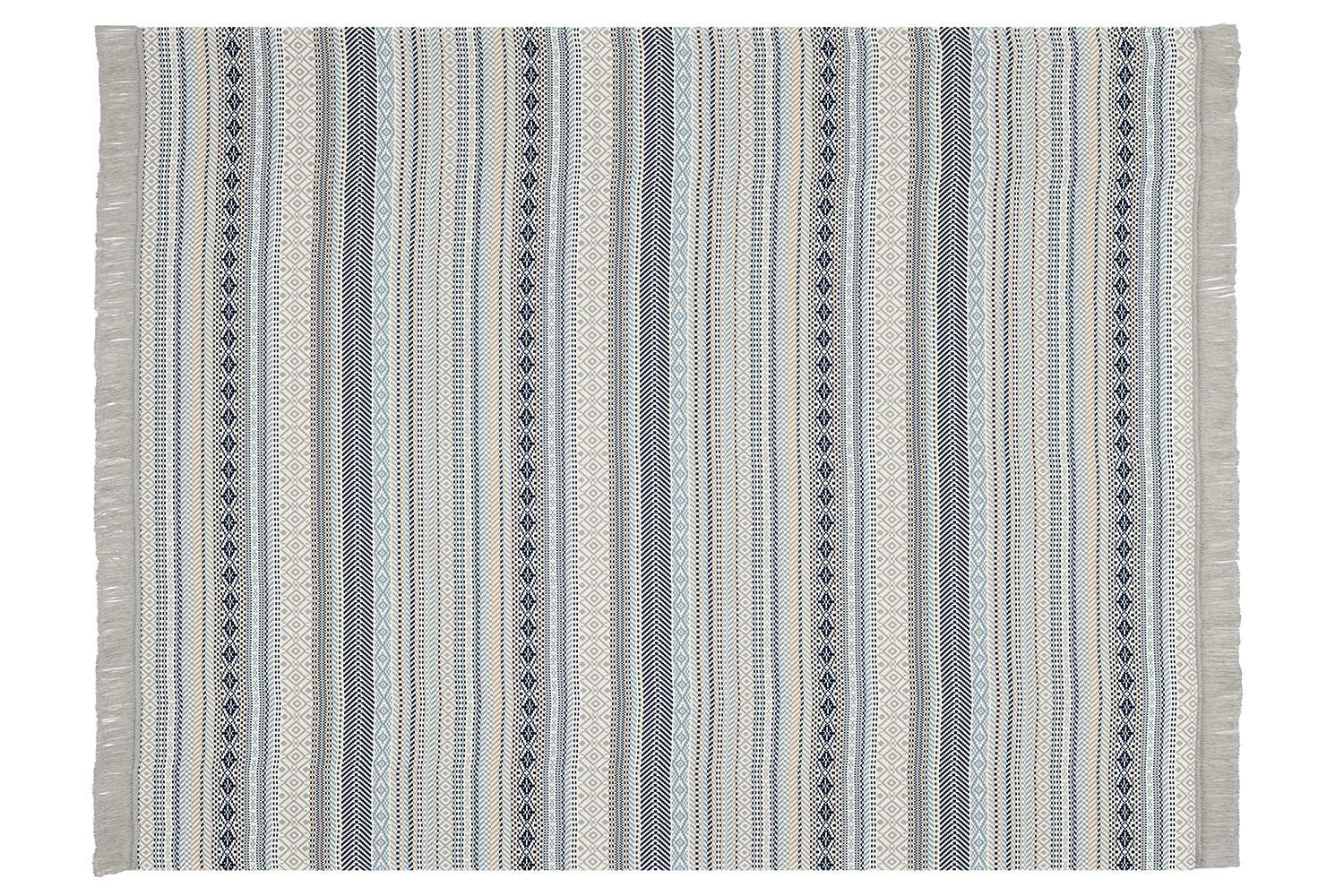 Kian Stripe Blanket | Blue | 140 x 180 cm