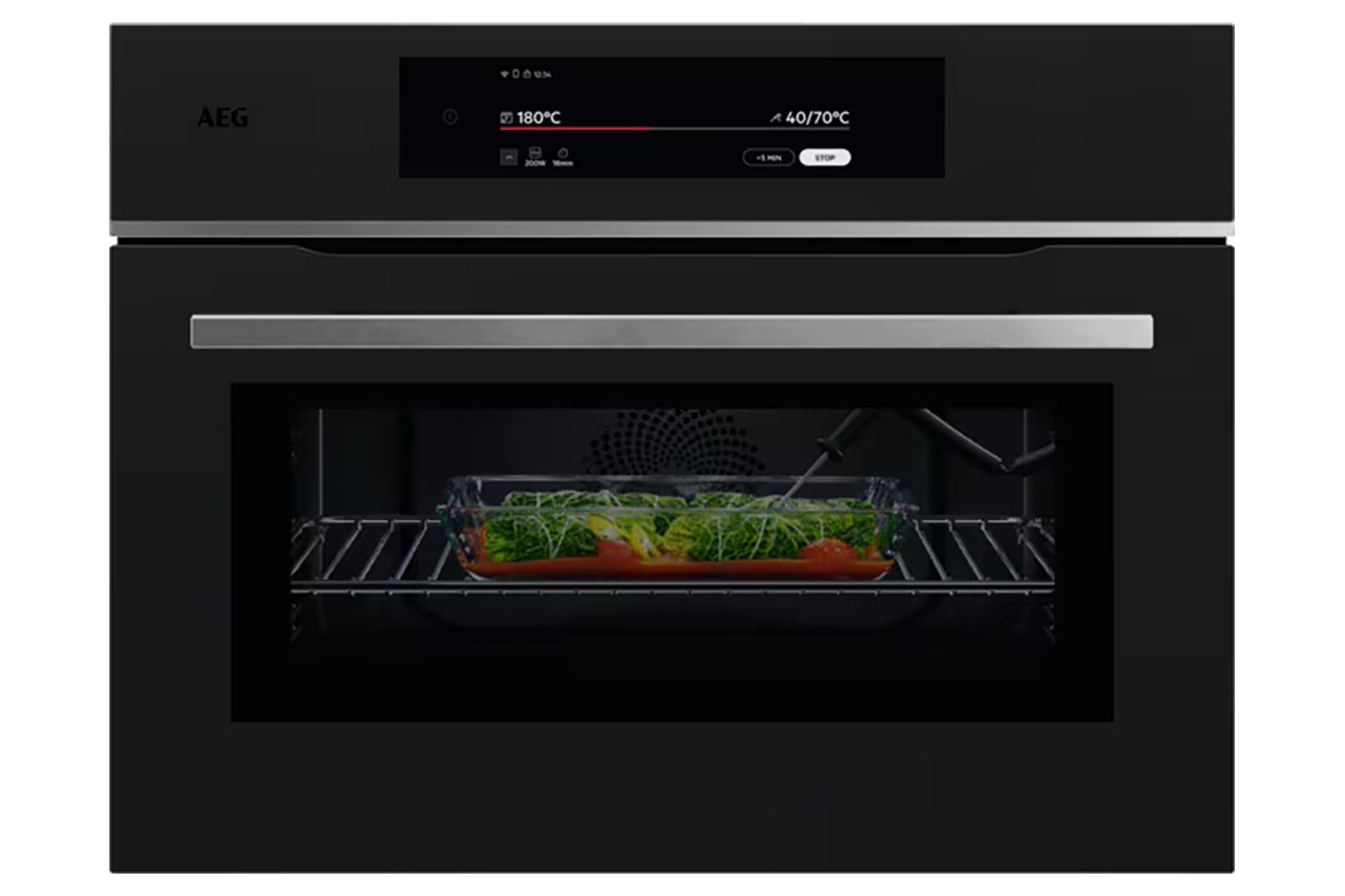 AEG 9000 ProAssist 3000W Built-in Microwave Oven | TK9NK821T | Matt Black