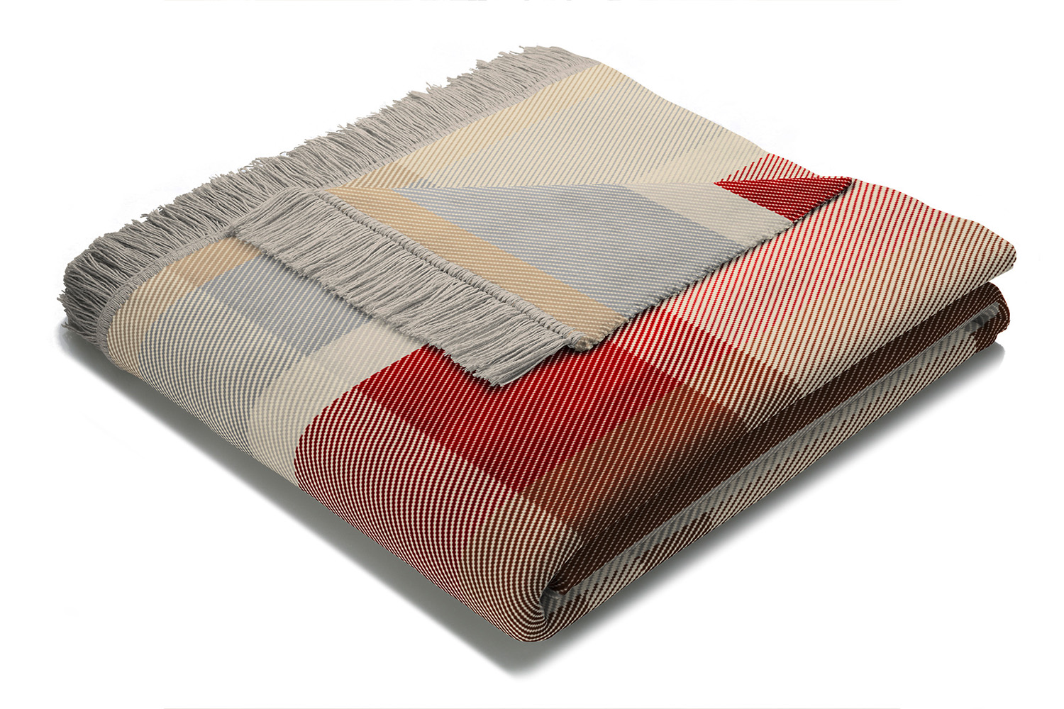 Panel Check Blanket | Red | 140 x 180 cm
