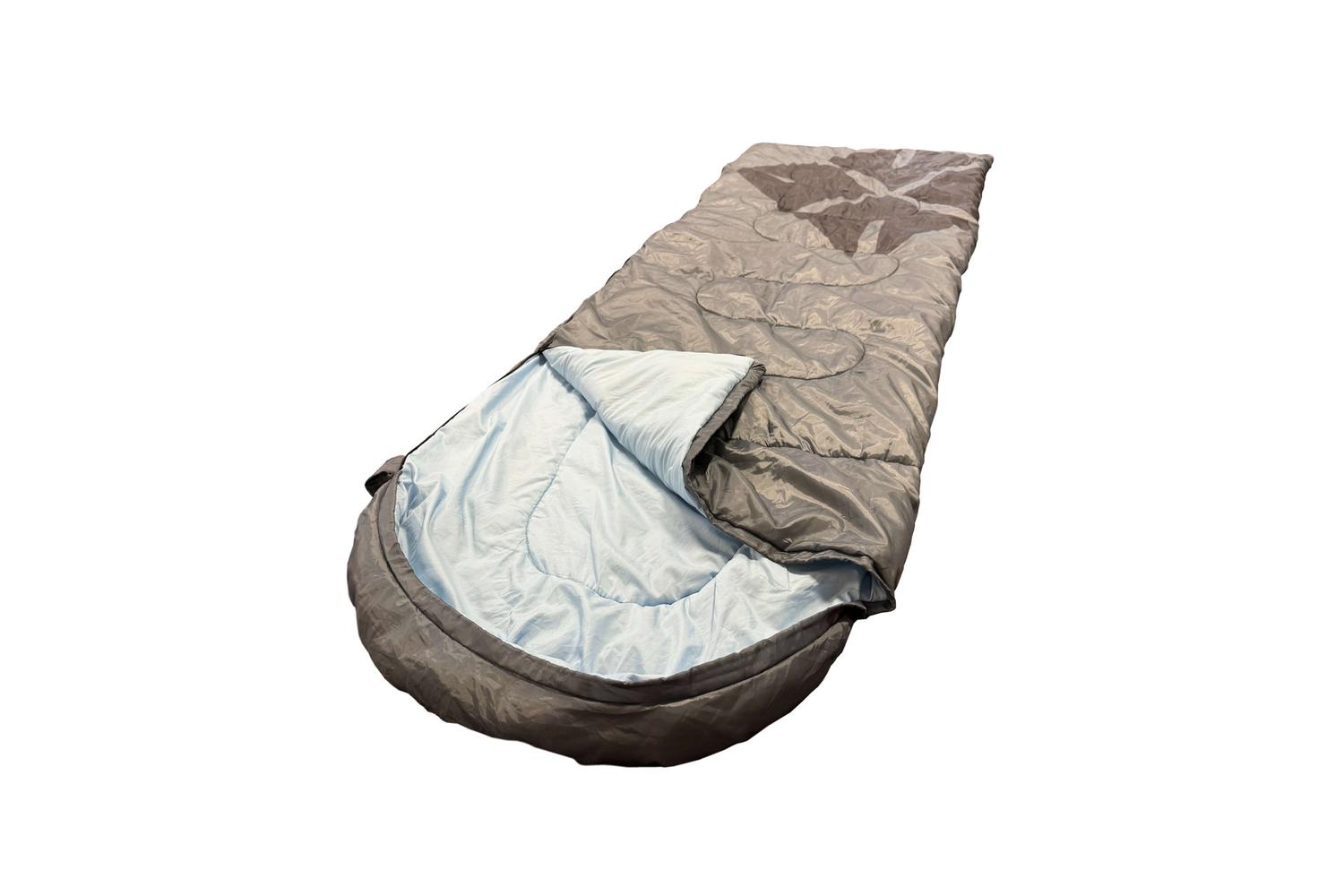The Stafford Sleeping Bag | Grey | Polyester Polycotton Inner | 220cm X 75cm