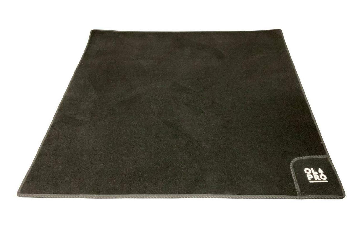 Black Rear Campervan Living Area Carpet | Woven Mat | Black | 1000mm X 1000mm