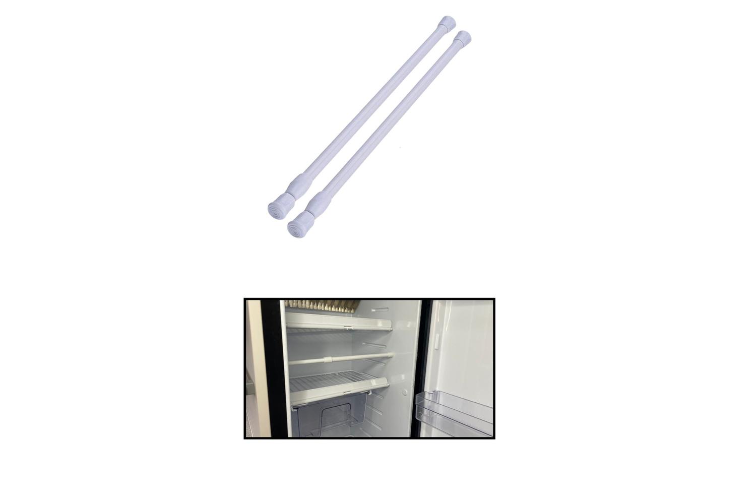 Telescopic Cupboard Fridge Storage Bars | Olpro | Adjustable Size 26-43cm
