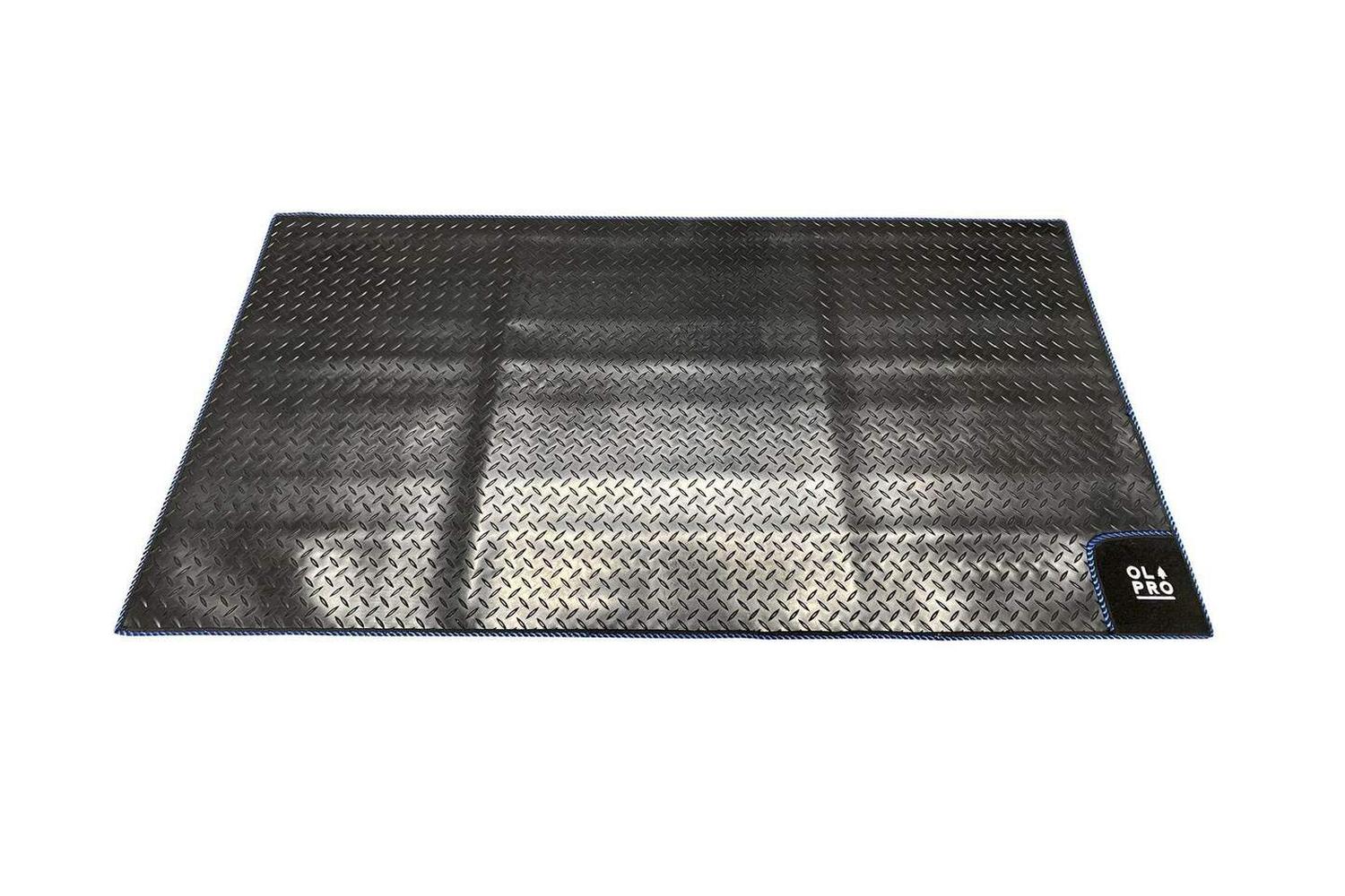 Awning Tunnel Mat | Black Rubber Attractive Blue Edge Trim | Assured Size Of 1500mm X 800mm