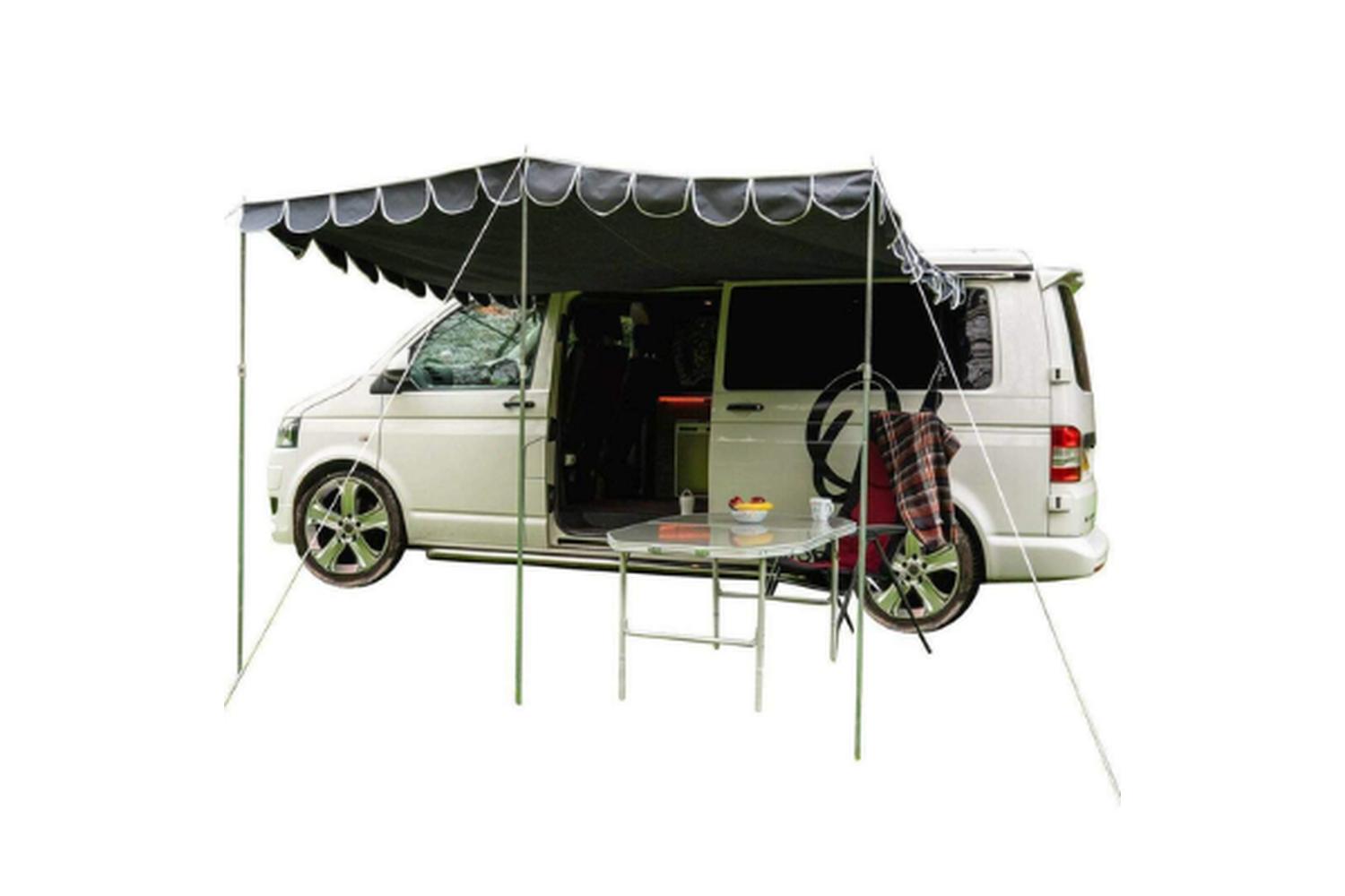 Retro Campervan Shade Canopy | Active Camping Canopy | Charcoal