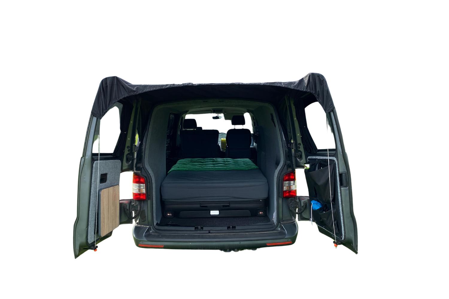 Barn Door Campervan Canopy For Vw T5 T6 | Camping Awning | With Telescopic Pole | Waterproof