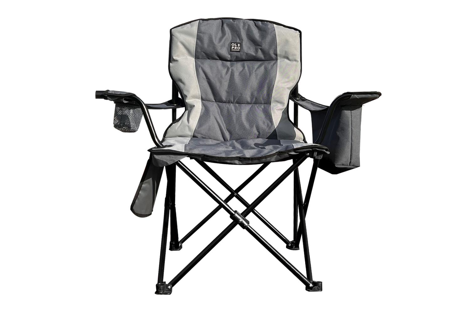 Henwick Padded Folding Camp Chair | Polyester Fabric | Large