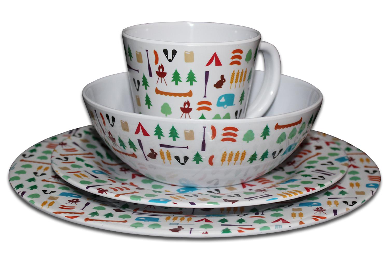Berrow Hill Melamine Set | Camping Essentials | 100% Melamine