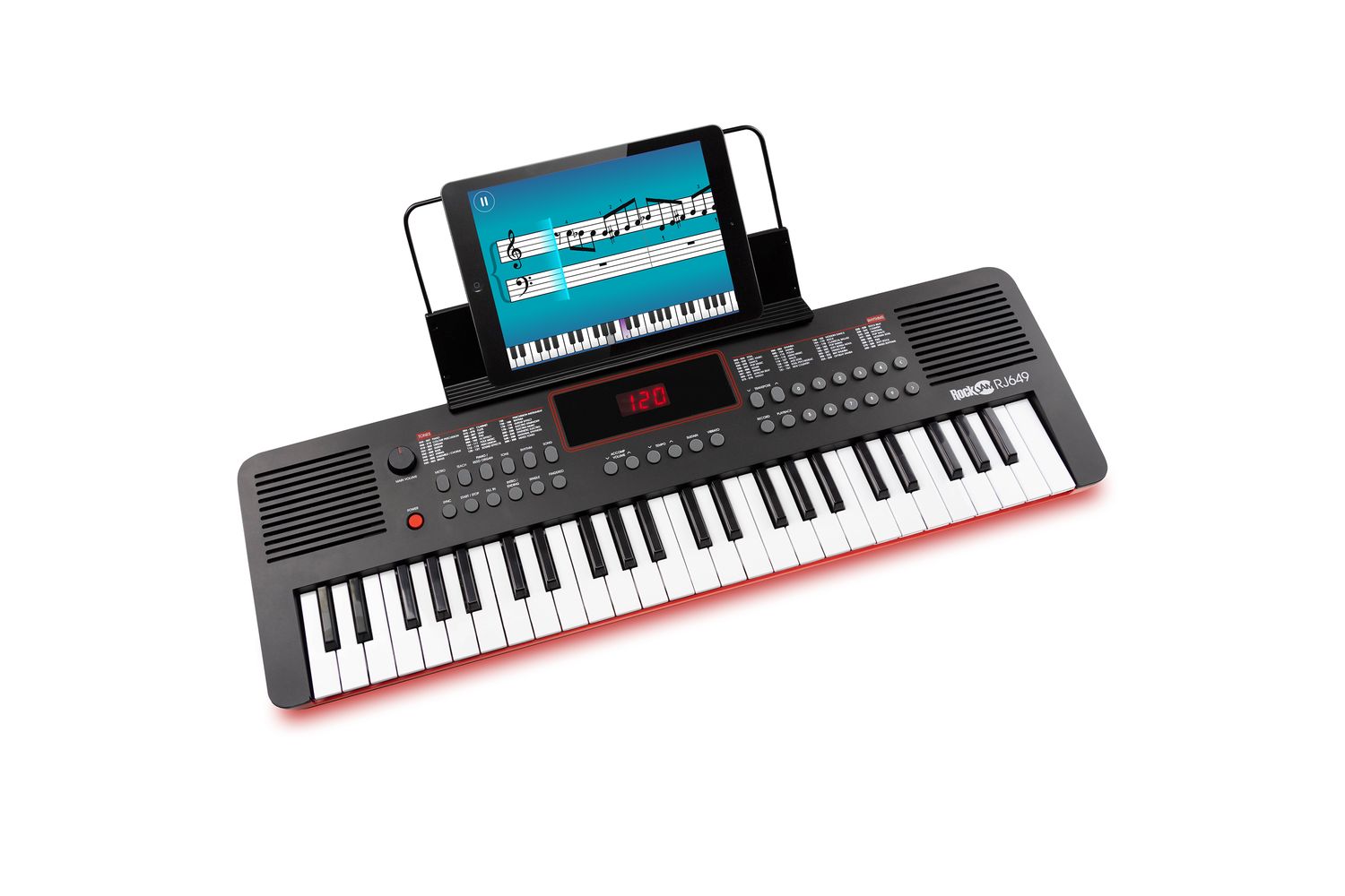 Rockjam 350195 - 49 Key Keyboard With Wired Midi